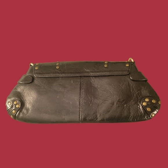 Vintage 1990s Wilsons leather pelle Studios Horse Bit Snaffle Purse / Clutch - Picture 5 of 8